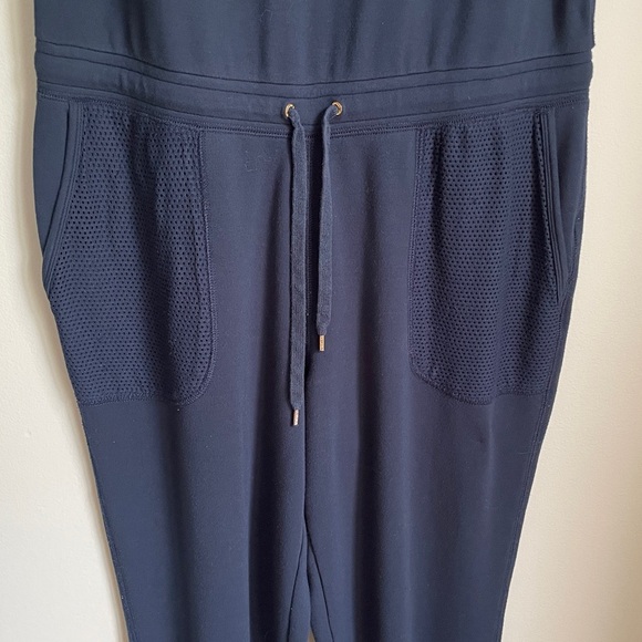 Ralph Lauren Women’s Tie Waist Sleeveless Jumpsuit in Navy Blue Size Medium - Picture 5 of 8